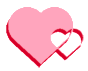 Gif animé coeur rose